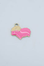 Close-up pink sheep charm close up