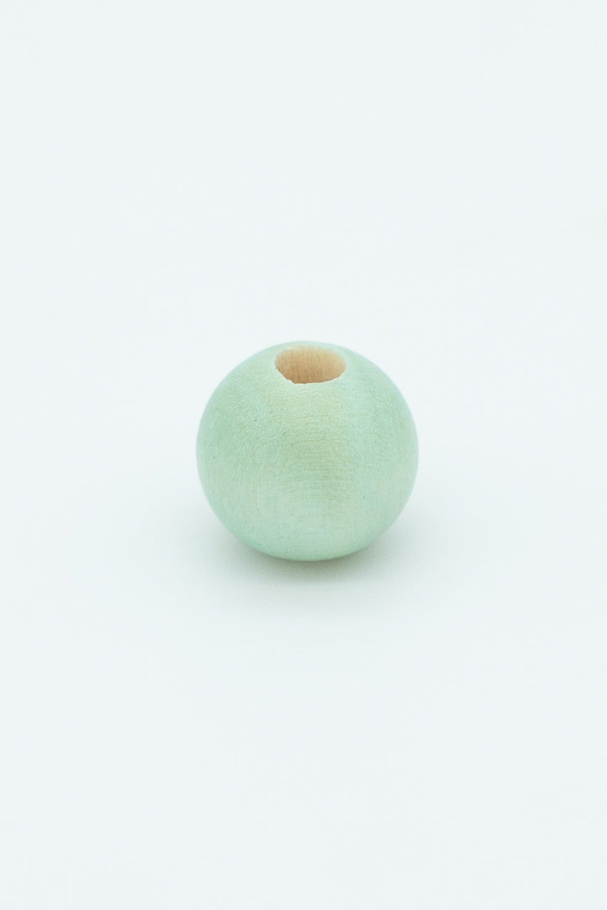 Sea Foam green bead solo image for a wool bracelet