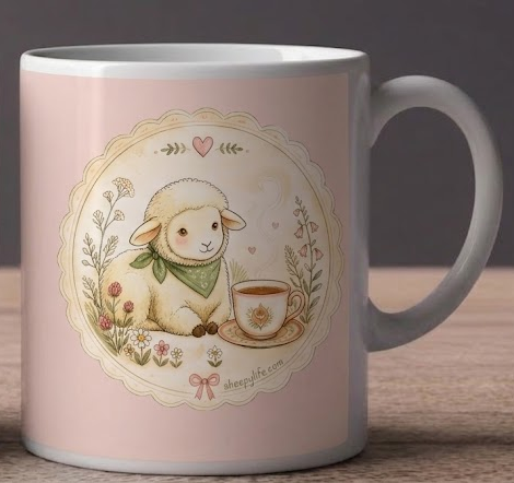 Tea Sheep Mug (One-Sided)