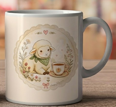 Tea Sheep Mug (One-Sided)