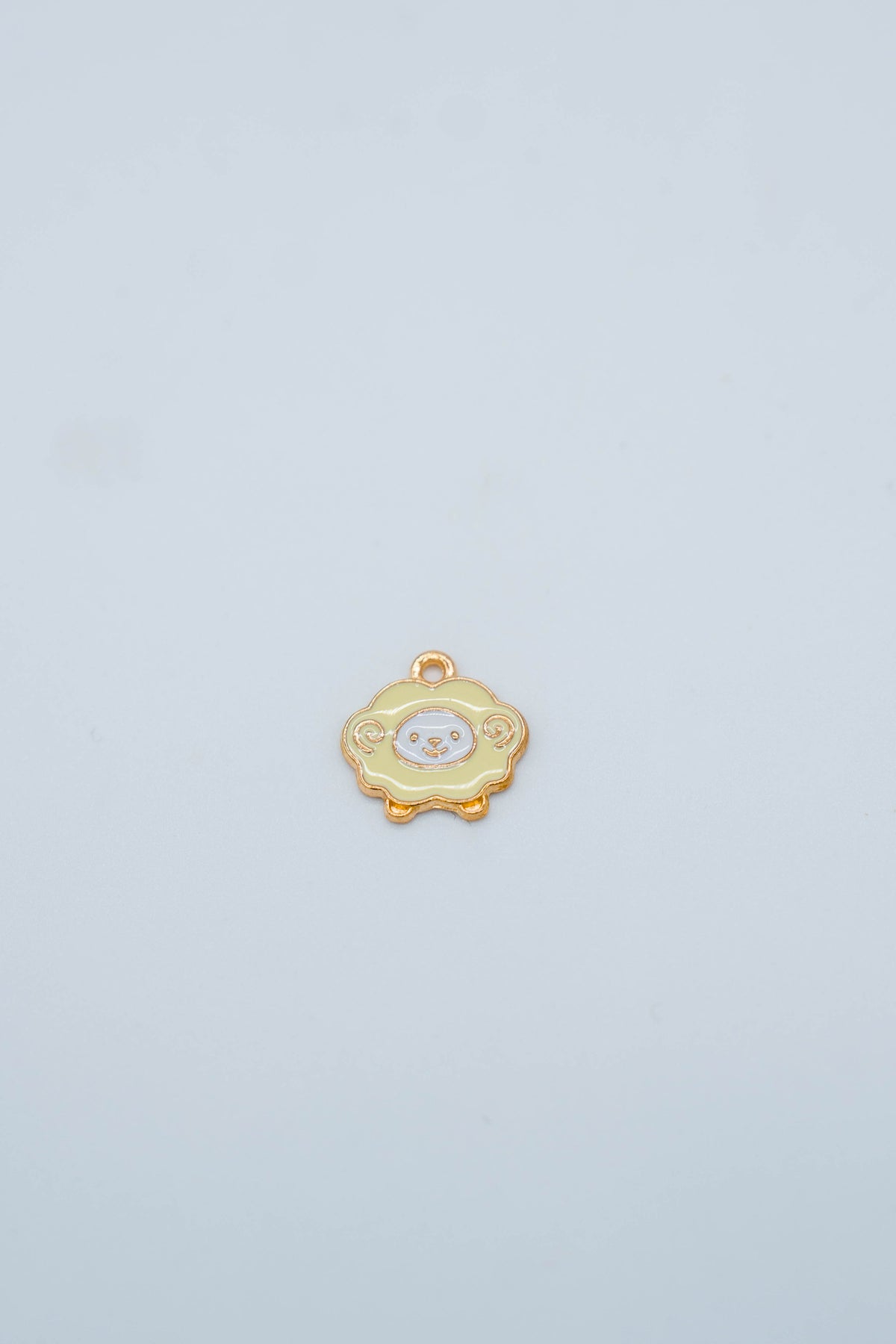 Yellow sheep charm for bag charm decoration